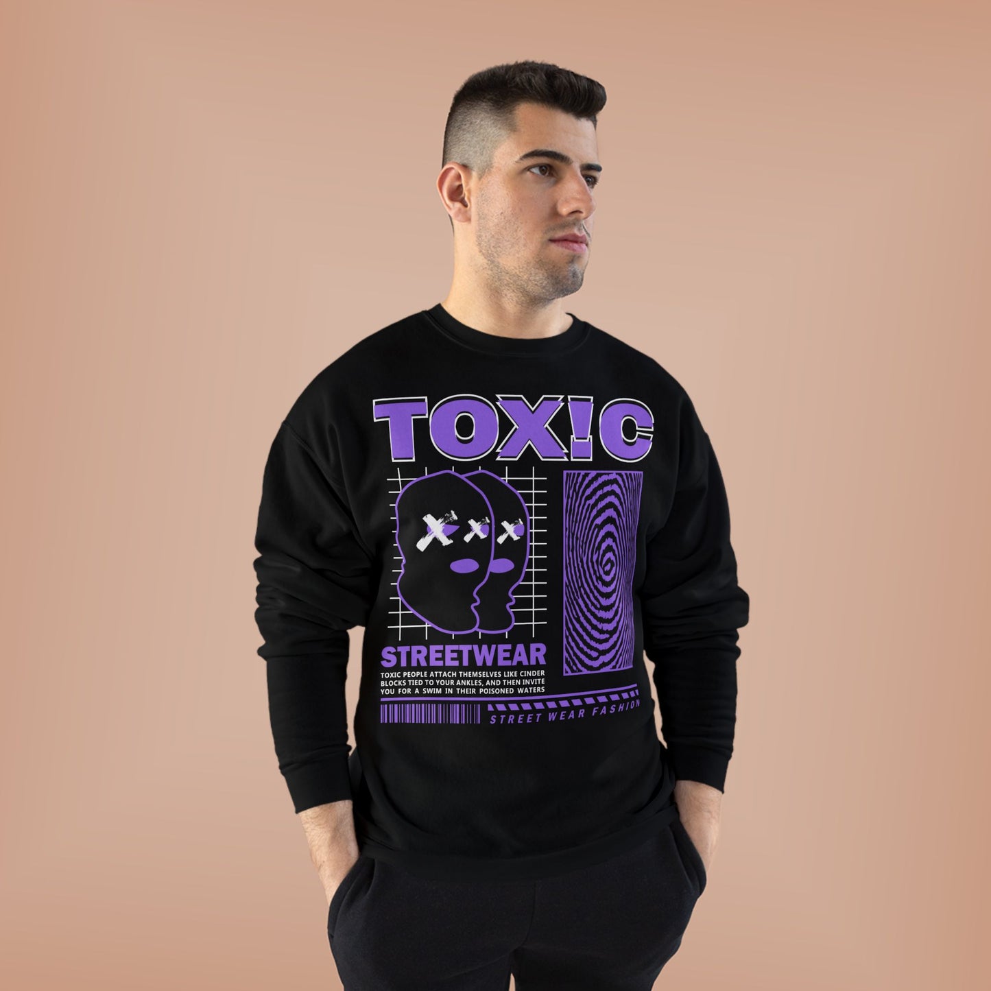 Toxic Streetwear Unisex EcoSmart Crewneck Sweatshirt