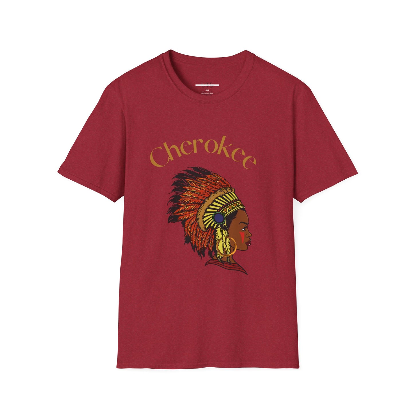 Cherokee Heritage Unisex Softstyle T-Shirt - Cultural Tribute Tee