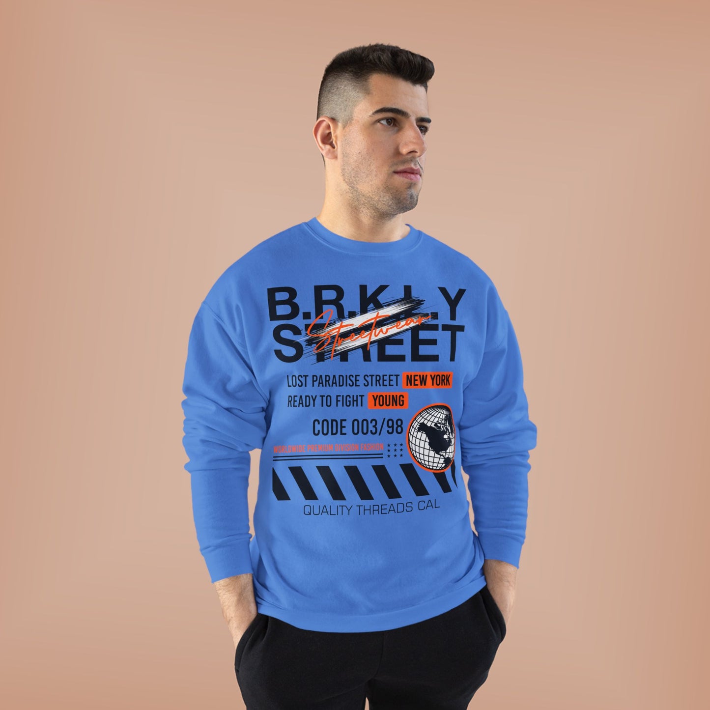 Vintage New York Graphic EcoSmart Crewneck Sweatshirt - Unisex