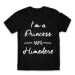 100% Himedere Black Men's T-shirt for Anime, Dere