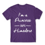 100% Himedere Dark Purple Men's Tee for Anime, Dere