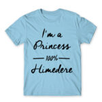 100% Himedere Sky Blue Men's Tee for Anime, Dere