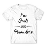 100% Kamidere White Men's T-shirt for Anime, Dere
