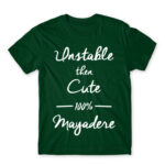 100% Mayadere Bottle Green Men's T-shirt for Anime, Dere
