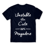 100% Mayadere Navy Men's T-shirt for Anime, Dere
