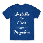 100% Mayadere Royal Blue Men's Tee for Anime, Dere