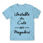 100% Mayadere Sky Blue Men's T-shirt for Anime, Dere