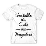 100% Mayadere White Men's Tee for Anime, Dere