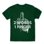 2 words Bottle Green Men's Tee for Funny, Sarcastic Humour
