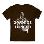 2 words Chocolate Men's Tee for Funny, Sarcastic Humour