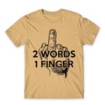 2 words Sand Men's Tee for Funny, Sarcastic Humour