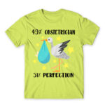 49% Obstetrician Apple Green Men's Tee for Obstetrician, Work