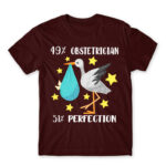 49% Obstetrician Burgundy Men's Tee for Obstetrician, Work