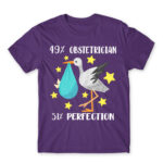 49% Obstetrician Dark Purple Men's T-shirt for Obstetrician, Work