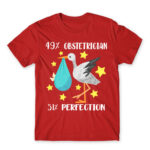 49% Obstetrician Red Men's Tee for Obstetrician, Work