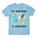 49% Obstetrician Sky Blue Men's Tee for Obstetrician, Work