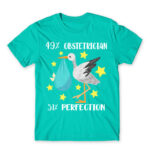 49% Obstetrician Turquoise Men's T-shirt for Obstetrician, Work
