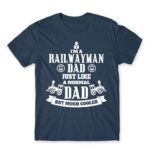 A railwayman dad Denim Men's Tee for Train Conductor, Work