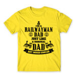 A railwayman dad Lemon Men's Tee for Train Conductor, Work