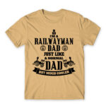 A railwayman dad Sand Men's T-shirt for Train Conductor, Work