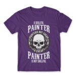 A skilful painter is not cheap Dark Purple Men's Tee for Painter, Work
