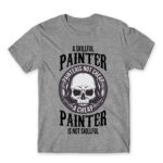 A skilful painter is not cheap Grey Melange Men's Tee for Painter, Work