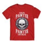 A skilful painter is not cheap Red Men's Tee for Painter, Work