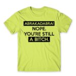 Abrakadabra Apple Green Men's Tee for Funny, Sarcastic Humour