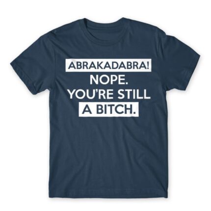 Abrakadabra Denim Men's T-shirt for Funny, Sarcastic Humour