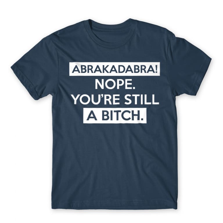 Abrakadabra Denim Men's T-shirt Abrakadabra Denim Men's T-shirt for Funny, Sarcastic Humour