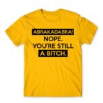 Abrakadabra Gold Men's Tee for Funny, Sarcastic Humour