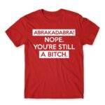 Abrakadabra Red Men's Tee for Funny, Sarcastic Humour