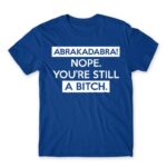 Abrakadabra Royal Blue Men's Tee for Funny, Sarcastic Humour