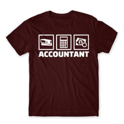 Accountant Burgundy Men's Tee for Accountant, Work