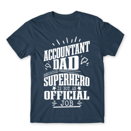 Accountant dad Denim Men's T-shirt for Accountant, Work