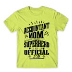Accountant mom Apple Green Men's T-shirt for Accountant, Work