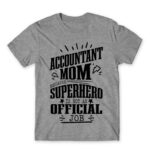 Accountant mom Grey Melange Men's T-shirt for Accountant, Work