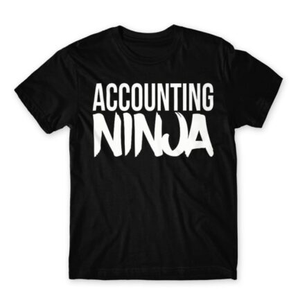 Accounting ninja Black Men's Tee for Accountant, Work