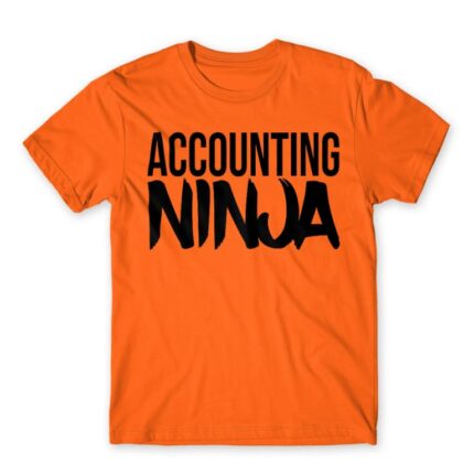 Accounting ninja Orange Men's Tee for Accountant, Work