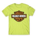 Adult Hillbilly Drivers Toys Apple Green Men's Tee for Brand Parody, Funny