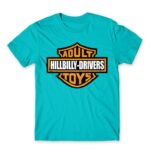 Adult Hillbilly Drivers Toys Atoll Blue Men's Tee for Brand Parody, Funny
