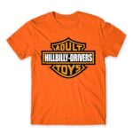 Adult Hillbilly Drivers Toys Orange Men's Tee for Brand Parody, Funny