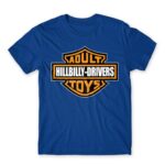Adult Hillbilly Drivers Toys Royal Blue Men's T-shirt for Brand Parody, Funny