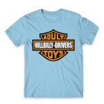 Adult Hillbilly Drivers Toys Sky Blue Men's Tee for Brand Parody, Funny