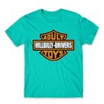 Adult Hillbilly Drivers Toys Turquoise Men's T-shirt for Brand Parody, Funny