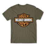 Adult Hillbilly Drivers Toys Zinc Men's T-shirt for Brand Parody, Funny