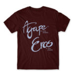 Agape on the streets Burgundy Men's Tee for Anime, Yurion Ice