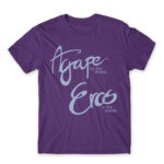 Agape on the streets Dark Purple Men's T-shirt for Anime, Yurion Ice