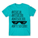Ain’t I so cool? Atoll Blue Men's T-shirt for Antisocial, Funny