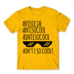 Ain’t I so cool? Gold Men's T-shirt for Antisocial, Funny